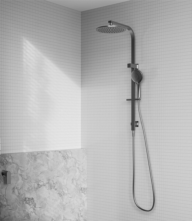 BIANCA TWIN SHOWER GUN METAL (NR250805FGM)