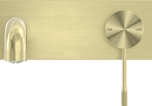 OPAL WALL BASIN/BATH MIXER 120/160/185/230/260MM BRUSHED GOLD